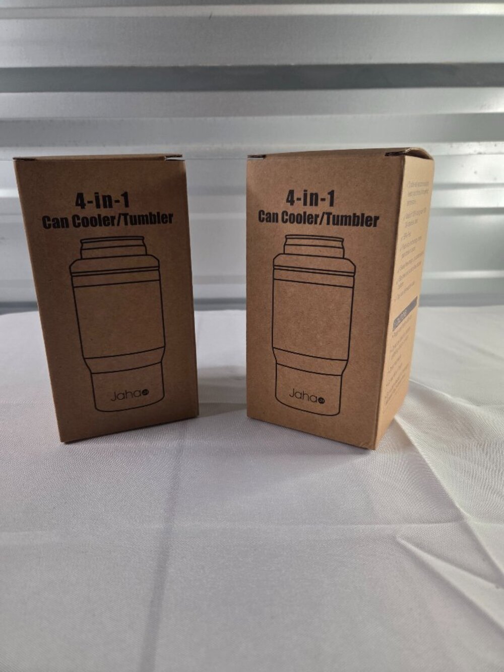 Set of 2 Jaha Insulated Tumblers Can Cooler Green Stainless Steel Travel Mugs